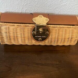 Michael Kors Straw Summer Clutch